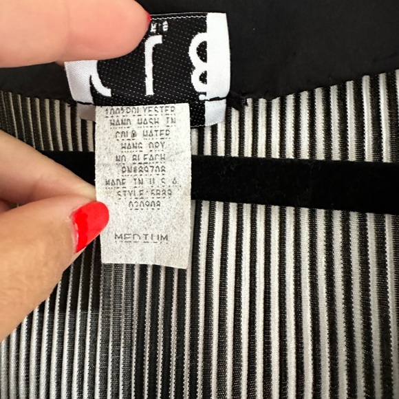 CIE Paris 2 Piece Matching Set Abstract Stripe Top & Maxi Skirt Medium - Picture 6 of 10